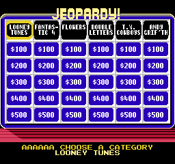 Jeopardy! Junior Edition (USA) In game screenshot